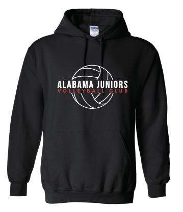 Alabama Juniors Black Volleyball Hoodie