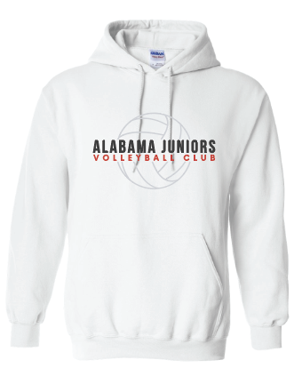 Alabama Juniors White Volleyball Hoodie