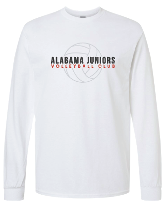 Alabama Juniors White Volleyball Long Sleeve T-shirt